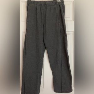 Sweat pants Cutter&Buck pull on pants straight leg cotton blend pants dark gray